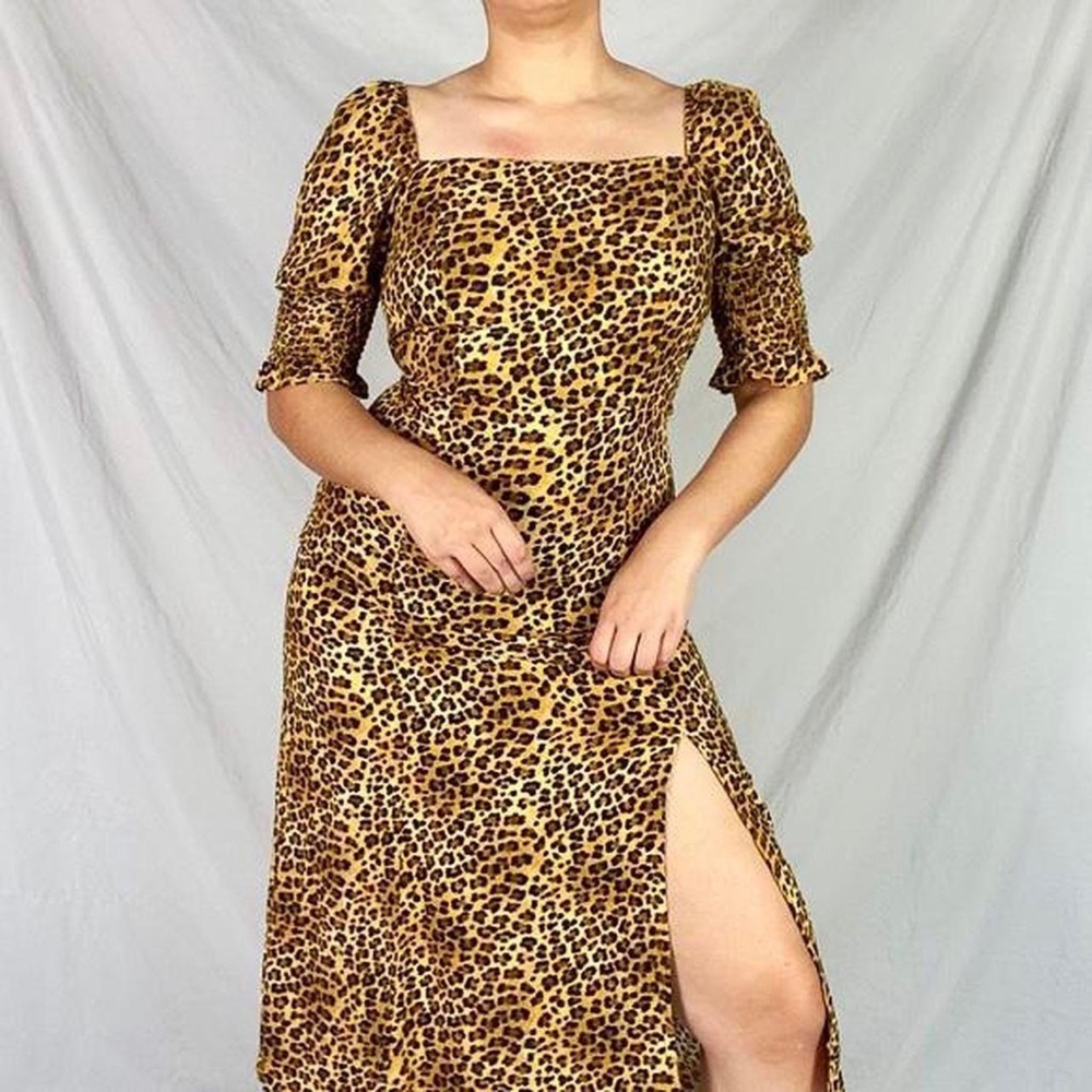Y2K cheetah print maxi dress🖤🐆